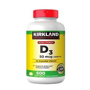 Kirkland Signature More Extra Strength D3 50 mcg, 600 Softgels